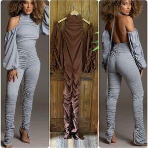 Irregular Exposure 09 Jumpsuit in Brown